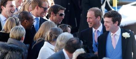 El Príncipe Guillermo de Inglaterra en la boda de unos amigos en Suiza