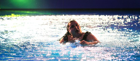 Falete saliendo del agua tras saltar desde cinco metros en 'Splash! Famosos al agua'