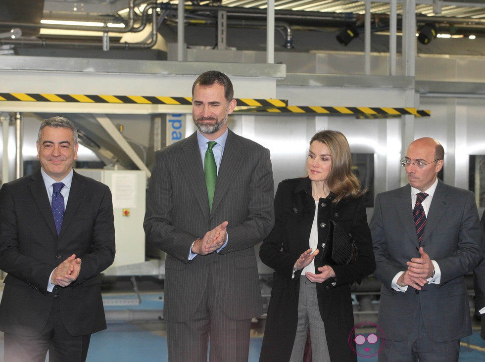 Los Príncipes Felipe y Letizia en la Inauguración de unas instalaciones en Vitoria