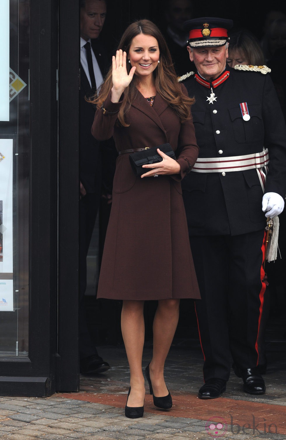 Kate Middleton durante su visita a Grimsby