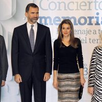 Los Príncipes Felipe y Letizia en el concierto en homenaje a las víctimas del terrorismo