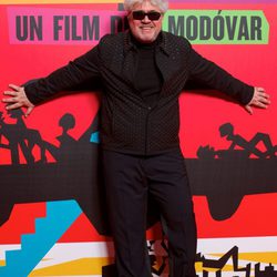 Pedro Almodóvar en el estreno de 'Los amantes pasajeros'