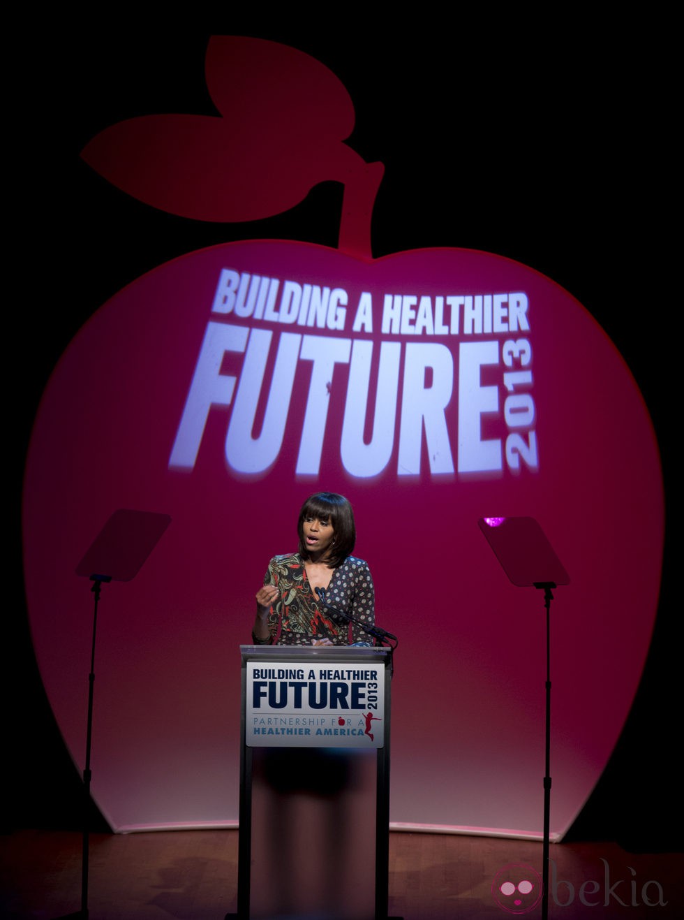 Michelle Obama en una cumbre sobre salud y obesidad infantil