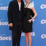 Ryan Reynolds y Emma Stone en el estreno de 'Los Croods' en Nueva York