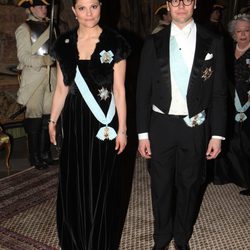 Victoria y Daniel de Suecia en la cena al gala al presidente de Turquía