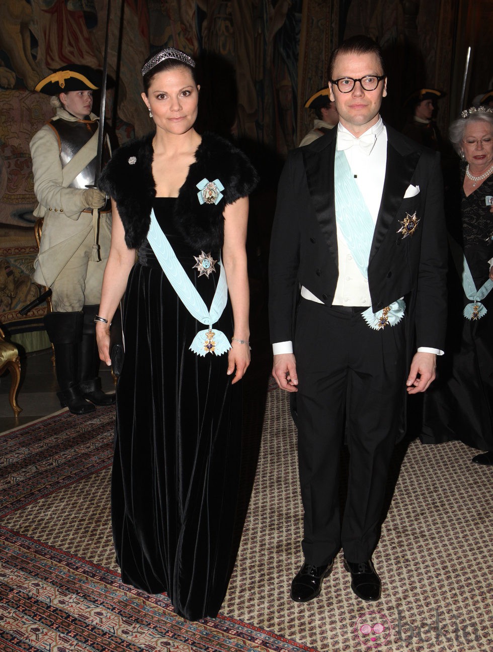 Victoria y Daniel de Suecia en la cena al gala al presidente de Turquía