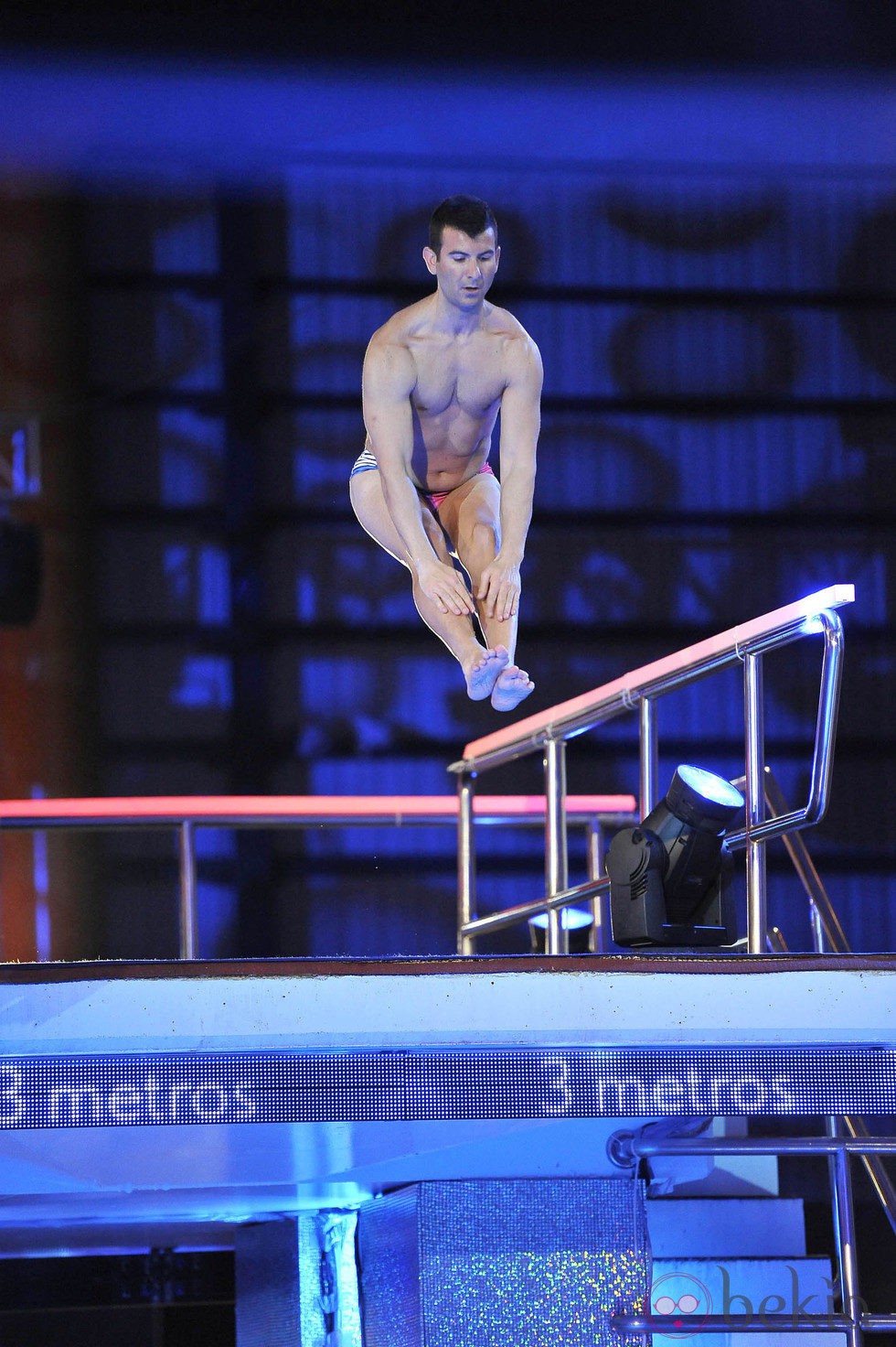 Isidoro Baides durante uno de sus saltos en '¡Mira quién salta!'