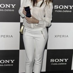 Adriana Ugarte en la presentación del nuevo teléfono móvil de Sony