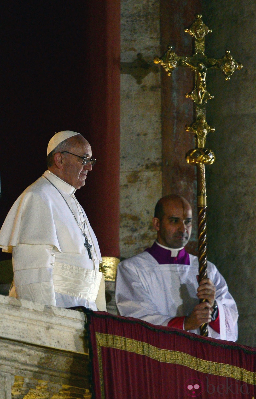 El Papa Francisco I en el balcón de El Vaticano