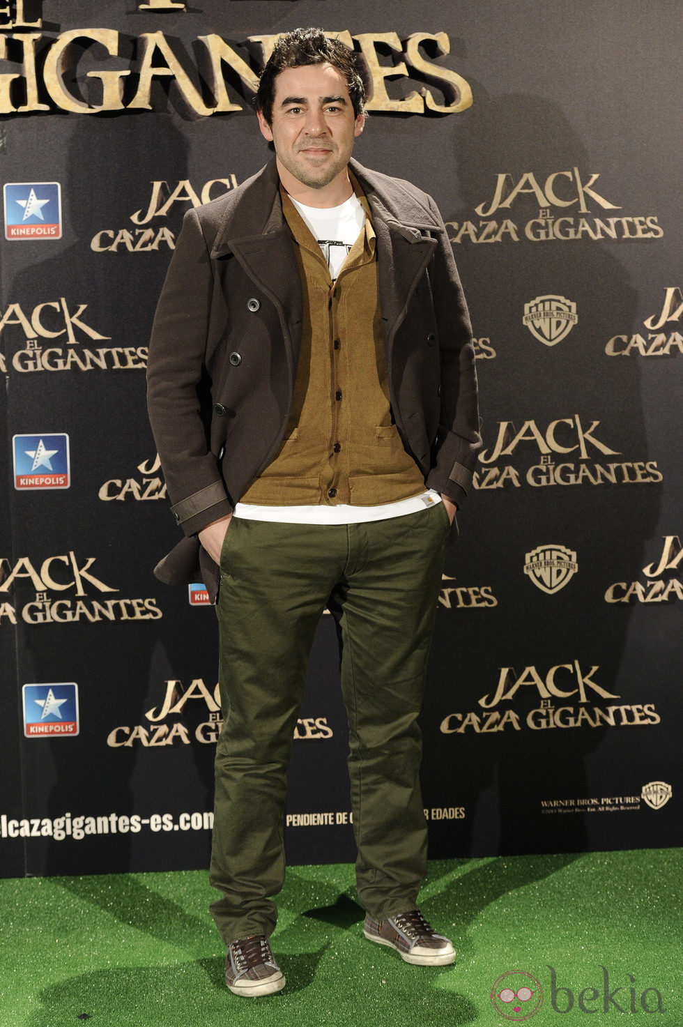Pablo Chiapella en el estreno de 'Jack el caza gigantes'