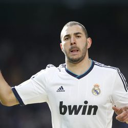Karim Benzema durante un partido del Real Madrid