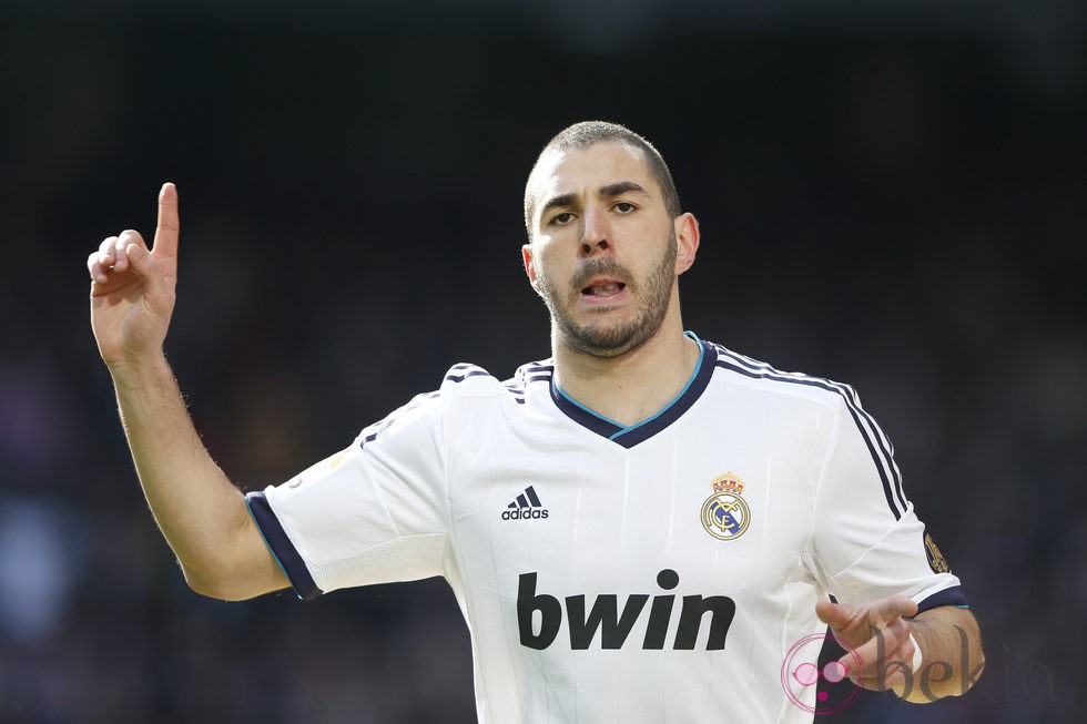 Karim Benzema durante un partido del Real Madrid