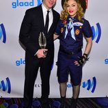 Madonna y Anderson Cooper en la 24 edición anual de los GLAAD Media Awards