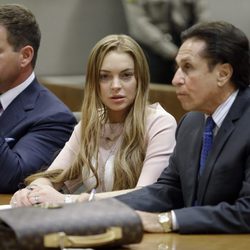 Lindsay Lohan durante el juicio en Los Ángeles