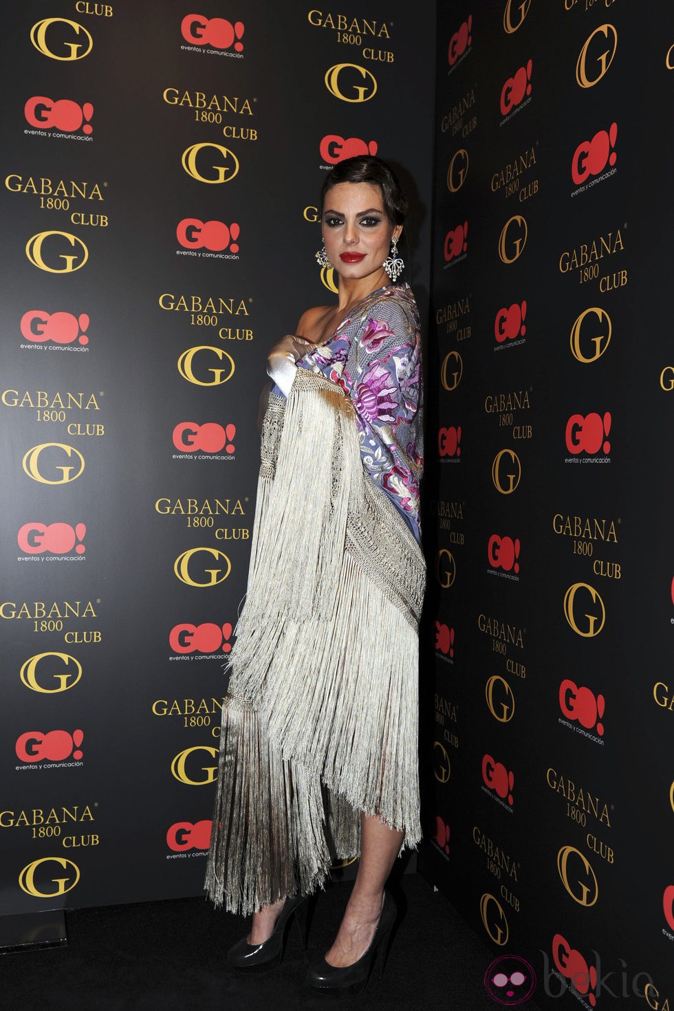 Marisa Jara en un desfile de moda flamenca en Madrid