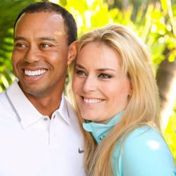 Tiger Woods y su pareja Lindsey Vonn