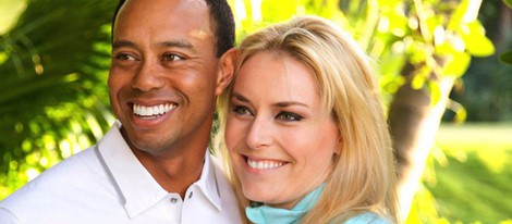 Tiger Woods y su pareja Lindsey Vonn
