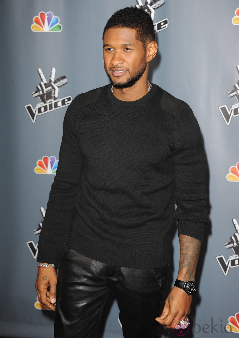 Usher en la presentación de la cuarta edición de 'The Voice'