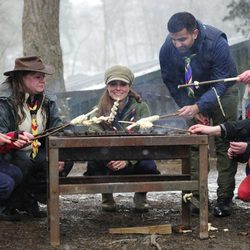 Kate Middleton en el Centro de Actividades Scout Great Tower