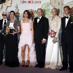 Karl Lagerfeld y la Familia Real de Mónaco en el Baile de la Rosa 2013