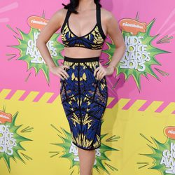 Katy Perry en la alfombra roja de la 26 edición de los premios Nickelodeon