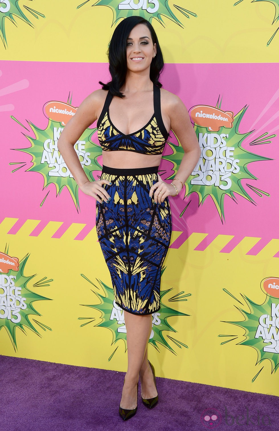 Katy Perry en la alfombra roja de la 26 edición de los premios Nickelodeon