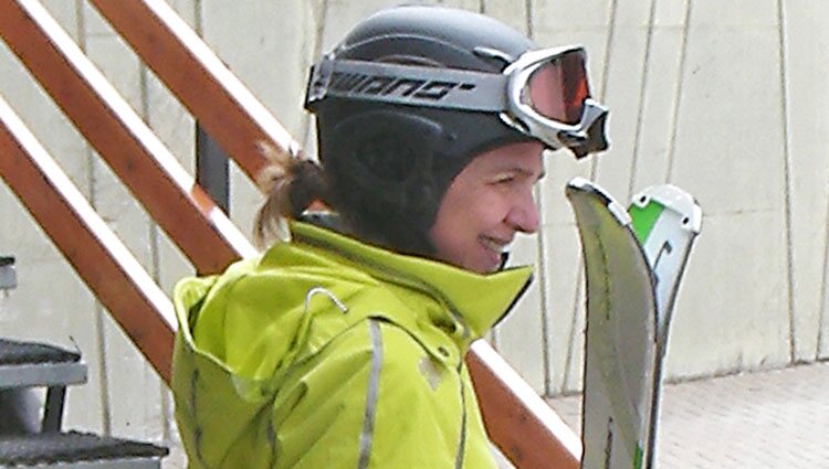 La Infanta Cristina esquiando en Baqueira Beret en Semana Santa 2013