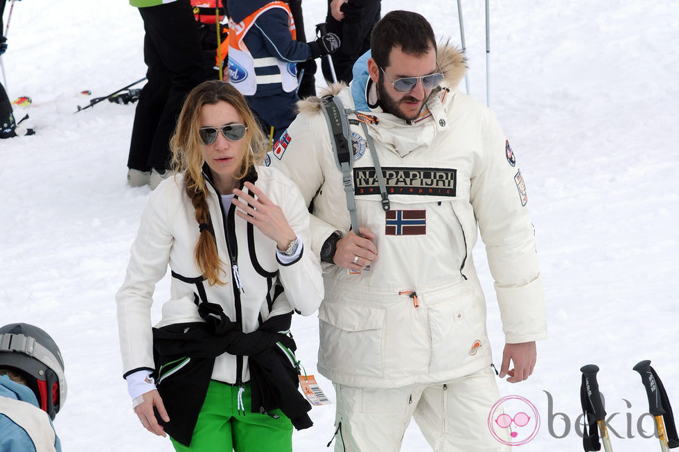 Borja Thyssen y Blanca Cuesta pasan la Semana Santa 2013 esquiando