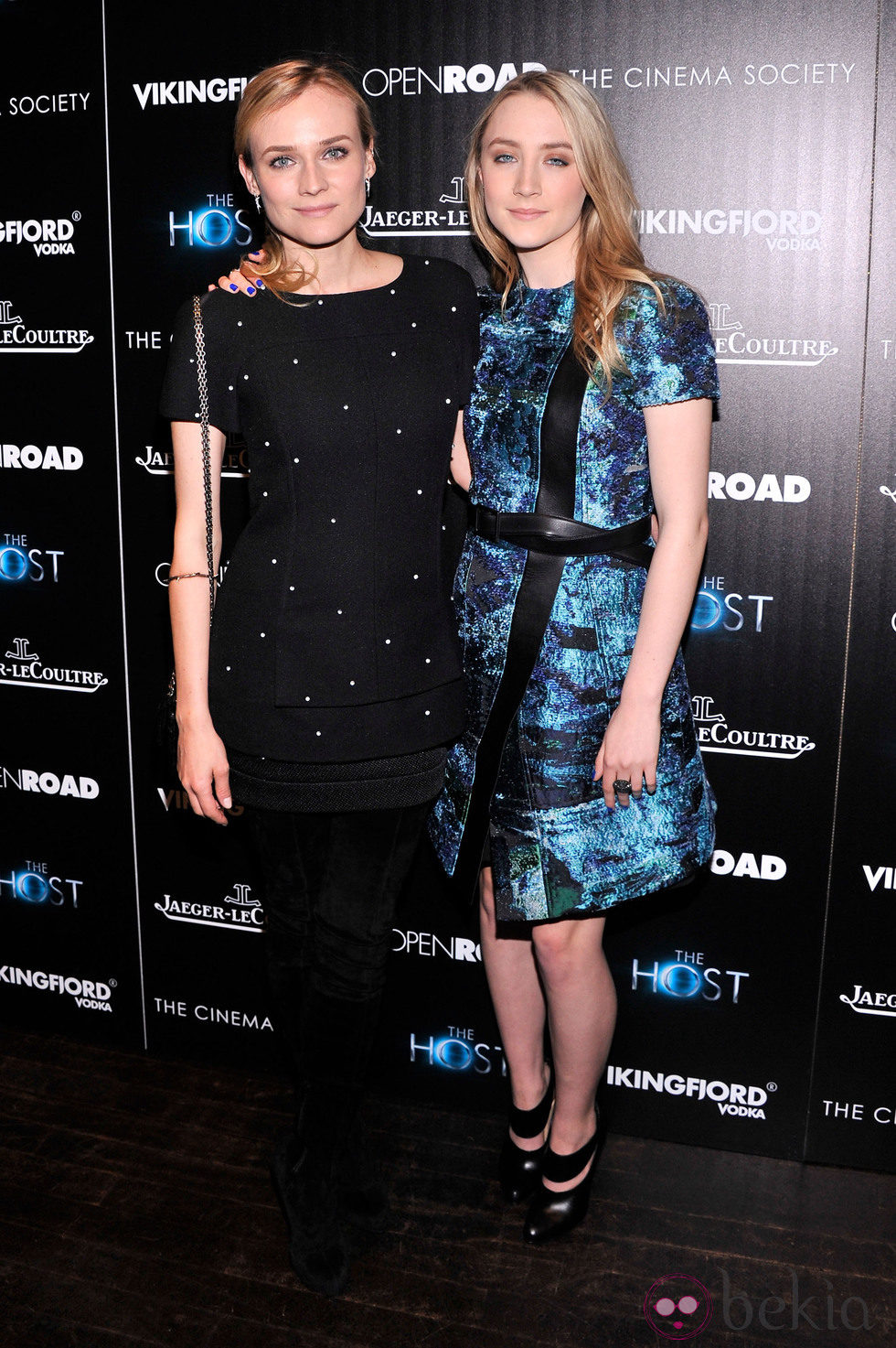 Saoirse Ronan y Diane Kruger en la presentación de 'The Host' ('La huésped') en Nueva York