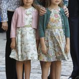 Las infantas Sofía y Leonor en la Misa de Pascua en Mallorca