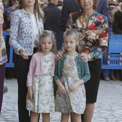 La Familia Real en la Misa de Pascua en Palma de Mallorca