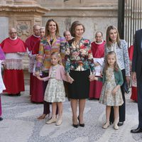 La Familia Real en la Misa de Pascua en la Catedral de Mallorca