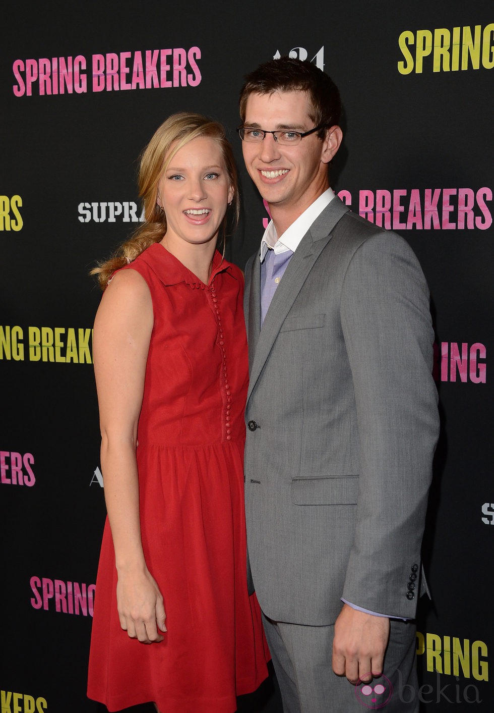 Heather Morris y Taylor Hubbell en el estreno de 'Spring Breakers'