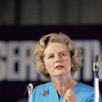 Margaret Thatcher en un discurso de 1975