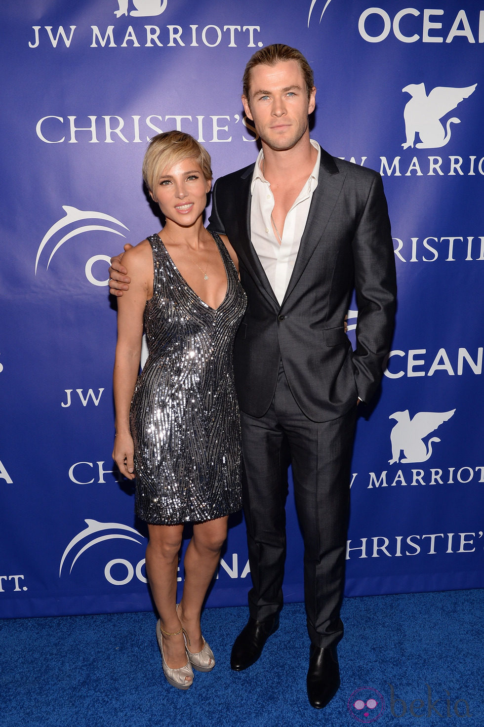 Chris Hemsworth y Elsa Pataky en la gala Oceana Ball 2013