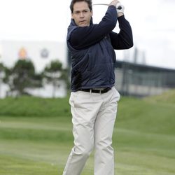 Luis Alfonso de Borbón en un torneo de golf solidario