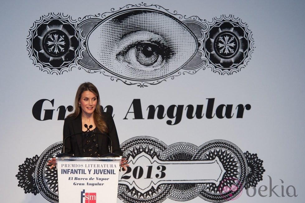 La Princesa de Asturias durante la entrega de los Premios El Barco de Vapor y Gran Angular