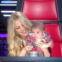 Milan Piqué hace pucheros junto a Shakira en 'The Voice'