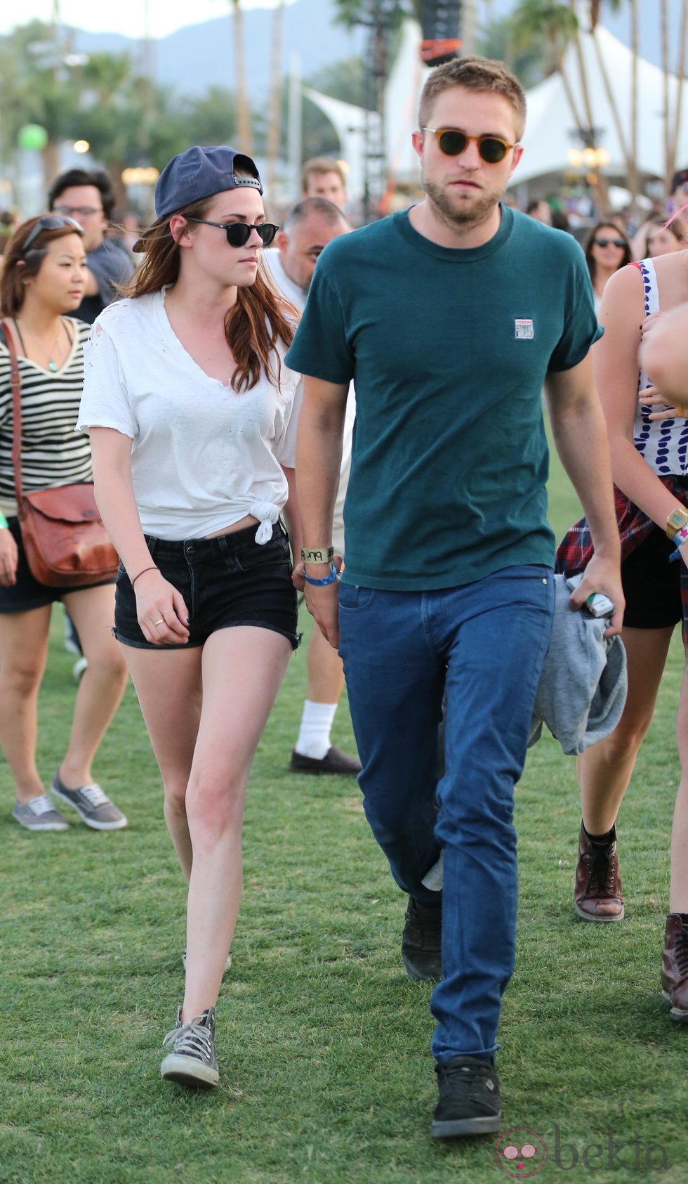 Kristen Stewart y Robert Pattinson en el Festival de Coachella 2013