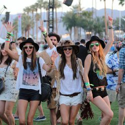 Miranda Kerr, Alessandra Ambrosio y Candice Swanepoel en el Festival de Coachella 2013