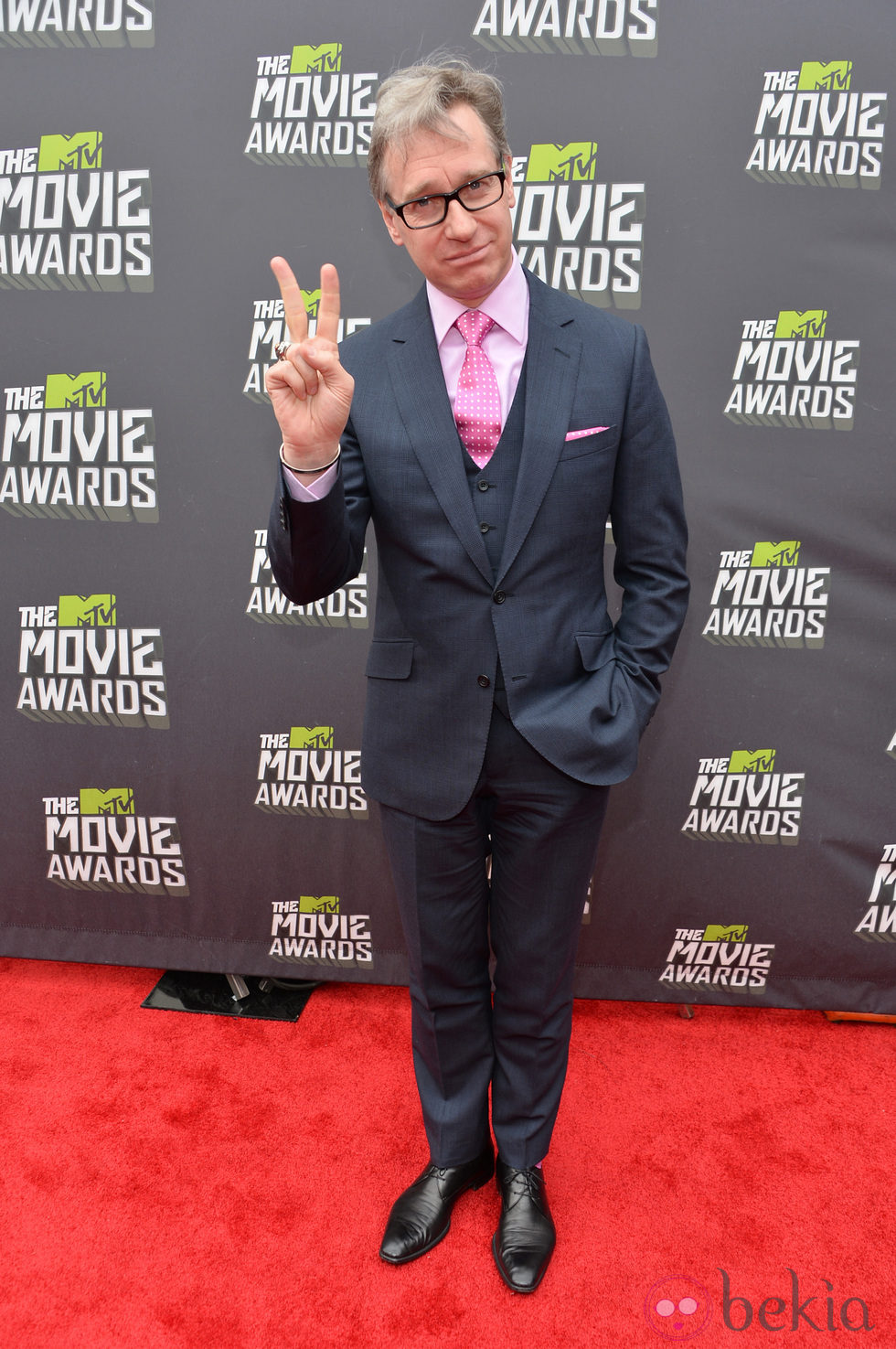 Paul Feig en la alfombra roja de la entrega de los MTV Movie Awards 2013