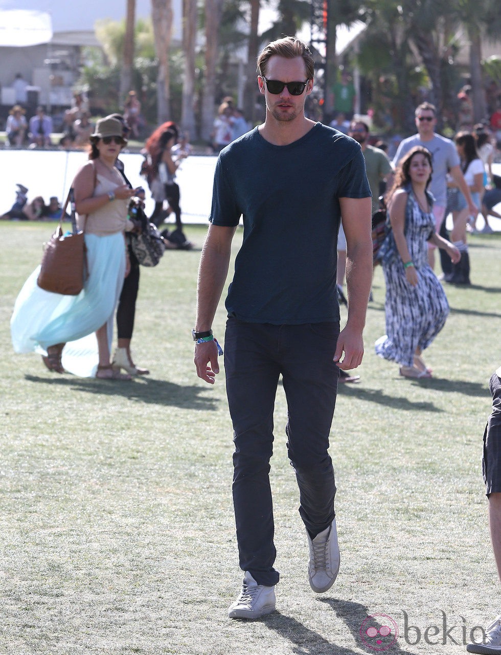 Alexander Skarsgard en el cierre del Festival de Coachella 2013