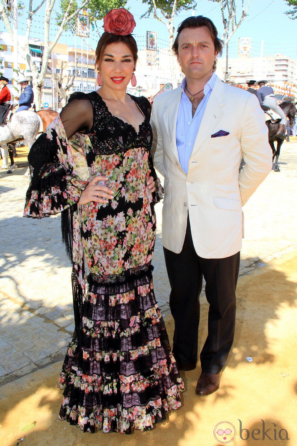 Raquel Revuelta y Raúl Gracia 'El Tato' en la Feria de Abril 2013