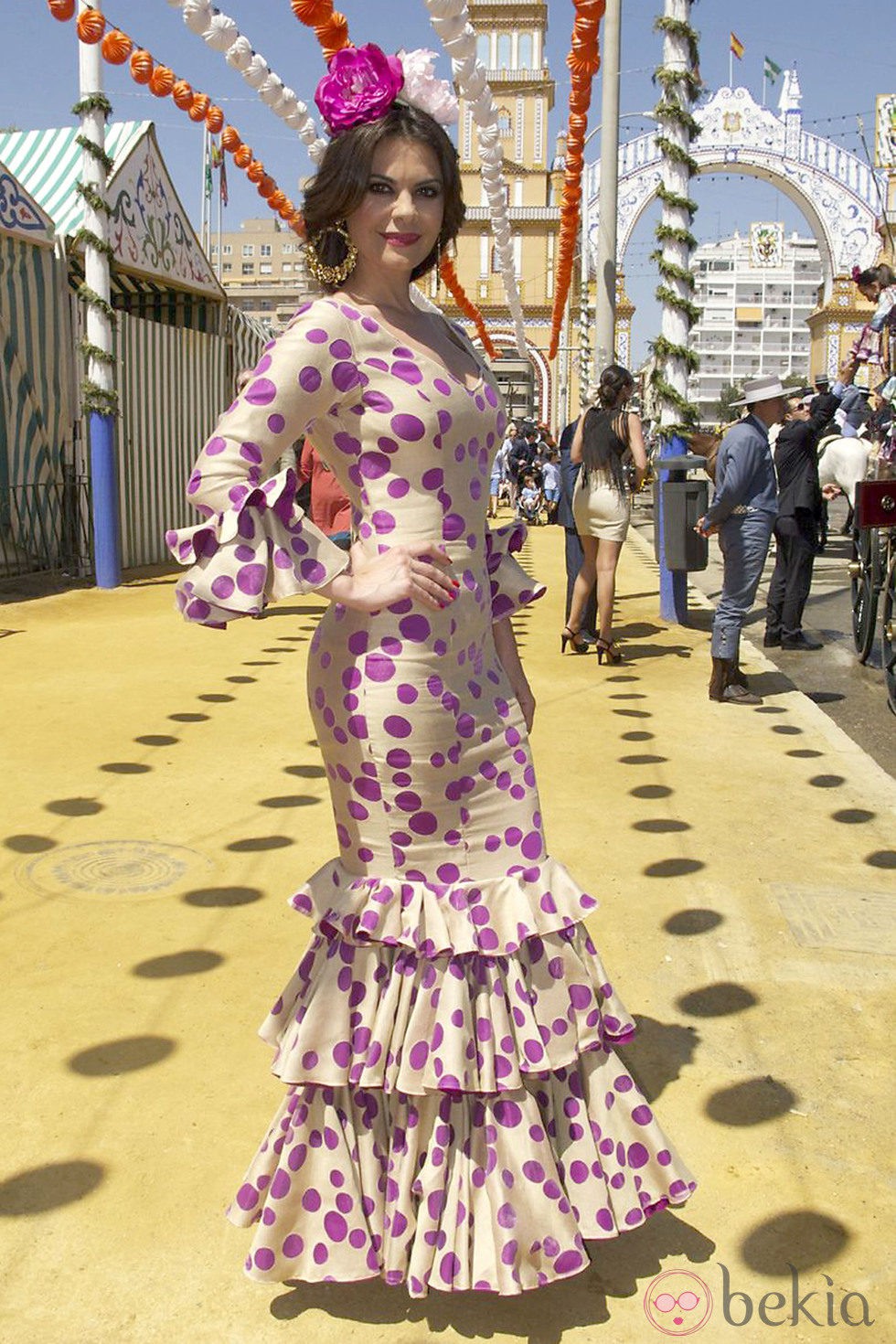 María José Suárez en la Feria de Abril 2013