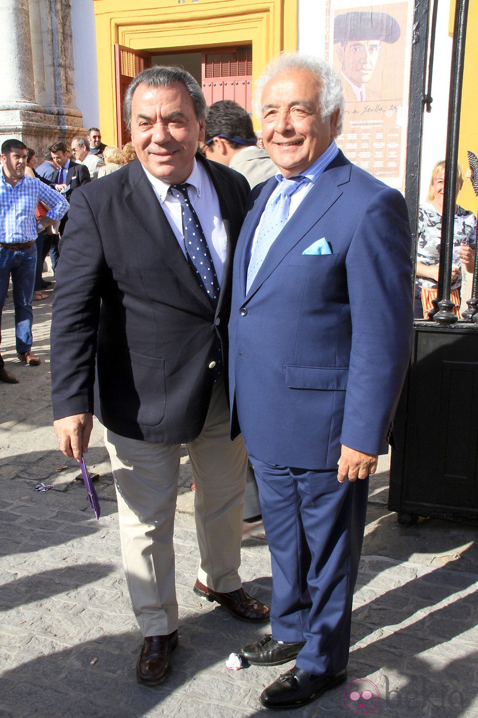 Antonio Romero y Rafael Ruiz, Los del Río disfrutan de los toros de la Feria de Abril 2013
