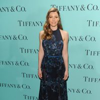 Jessica Biel en la fiesta de Tiffany & Co en Rockefeller Centre