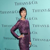 La modelo Ji Hye  en la fiesta de Tiffany & Co en Nueva York
