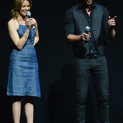 Elizabeth Banks y Liam Hemsworth presentan 'Los Juegos del Hambre: En llamas' en la CinemaCon 2013
