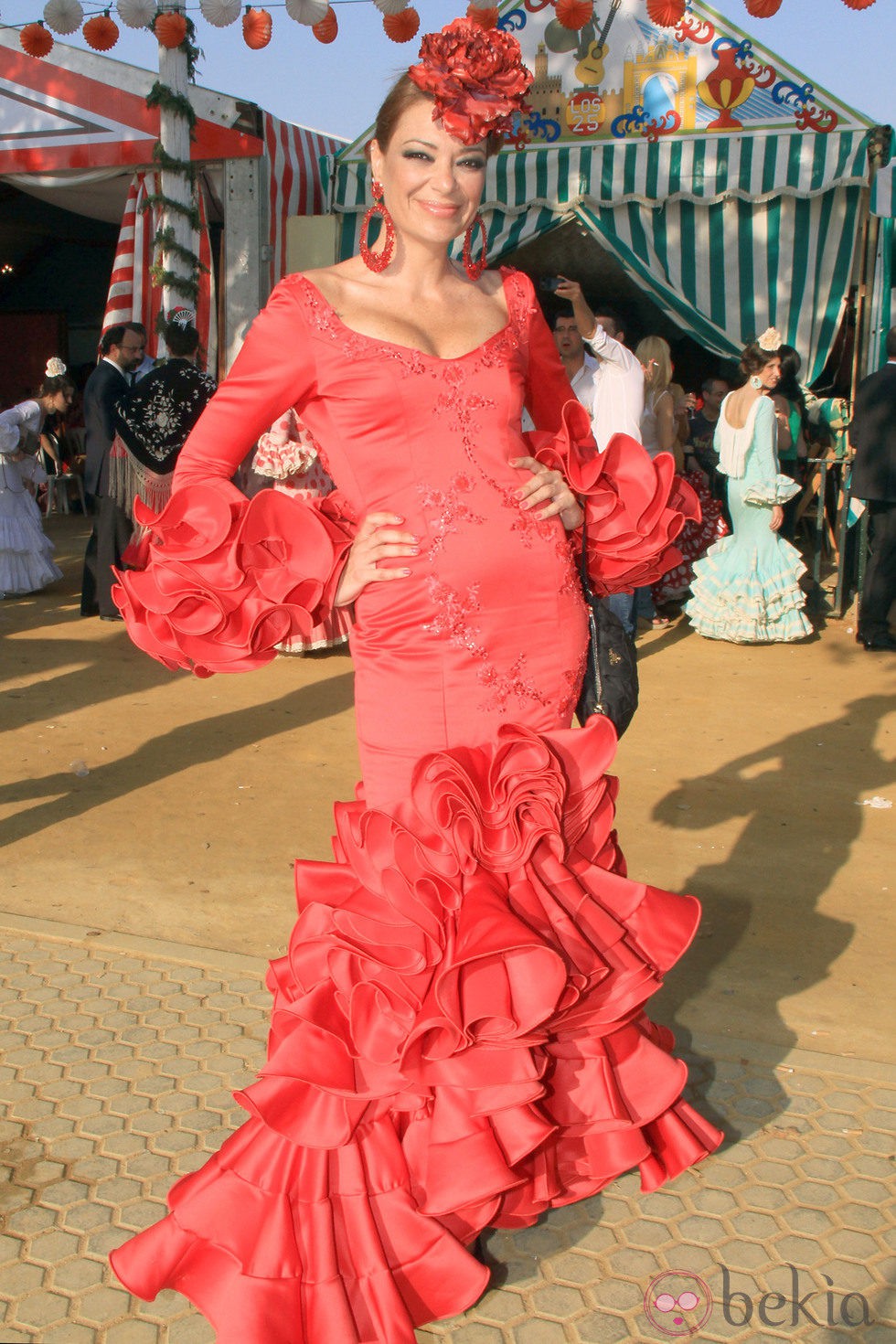 Lucía Hoyos en la Feria de Abril 2013