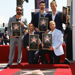 Los Backstreet Boys en el Paseo de la Fama de Hollywood